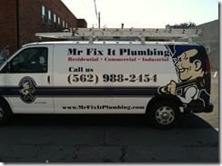 Mr Fix It Plumbing Long Beach Work Truck